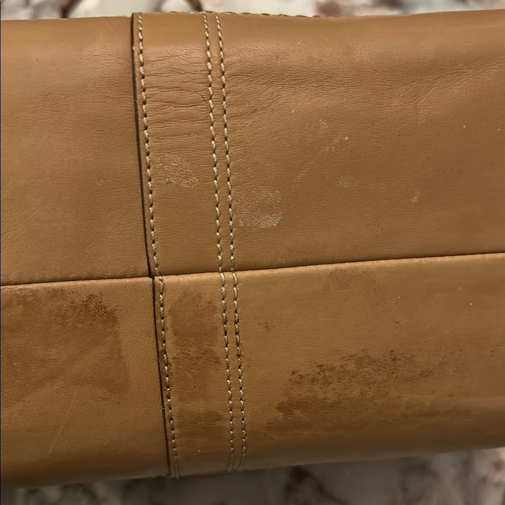 Coach Tan Leather Tote Bag - Picture 12 of 13